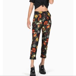 Blackmilk Clothing “Deadly Flora Cuffed Pants”